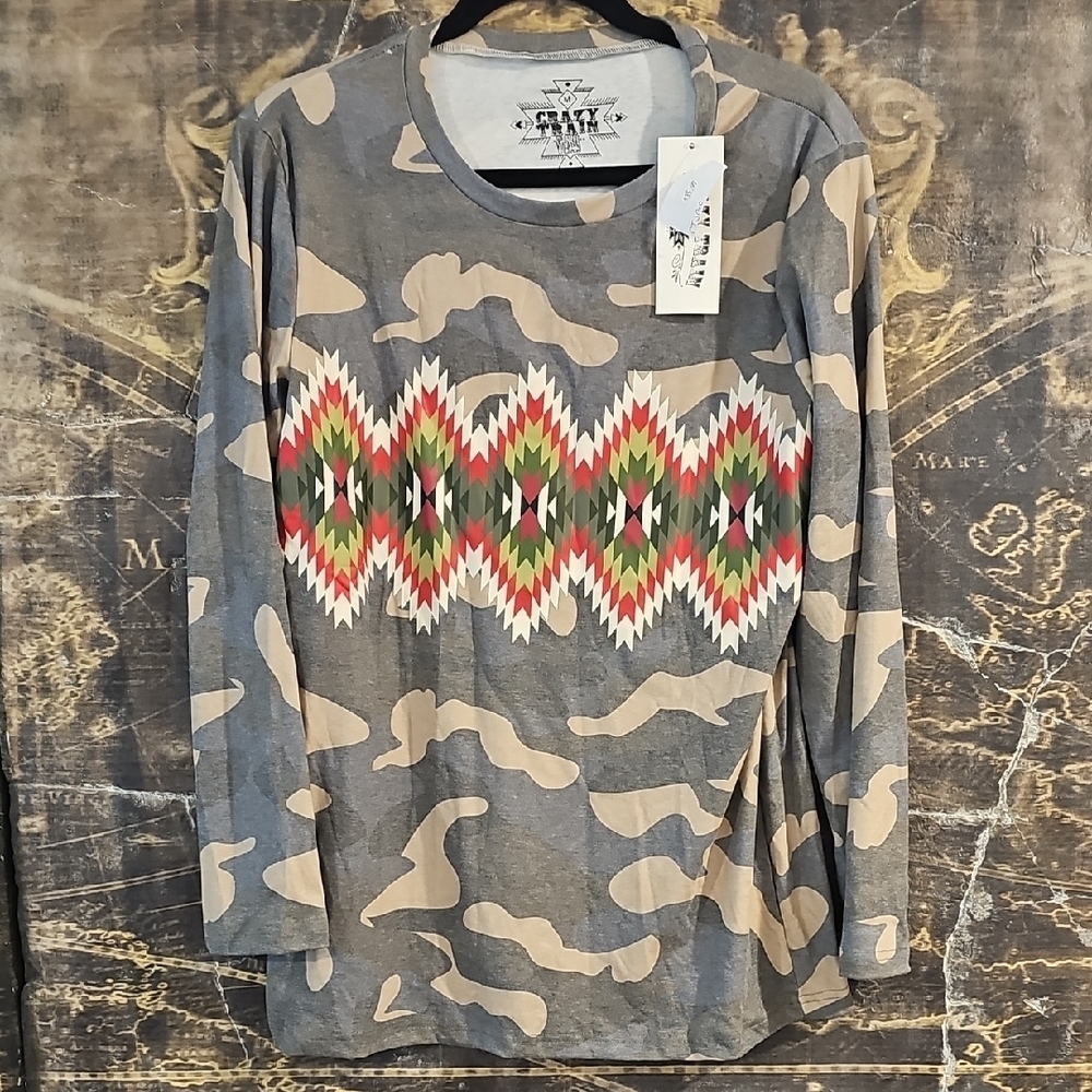 Crazy Train Graphic Tee - Black and White
